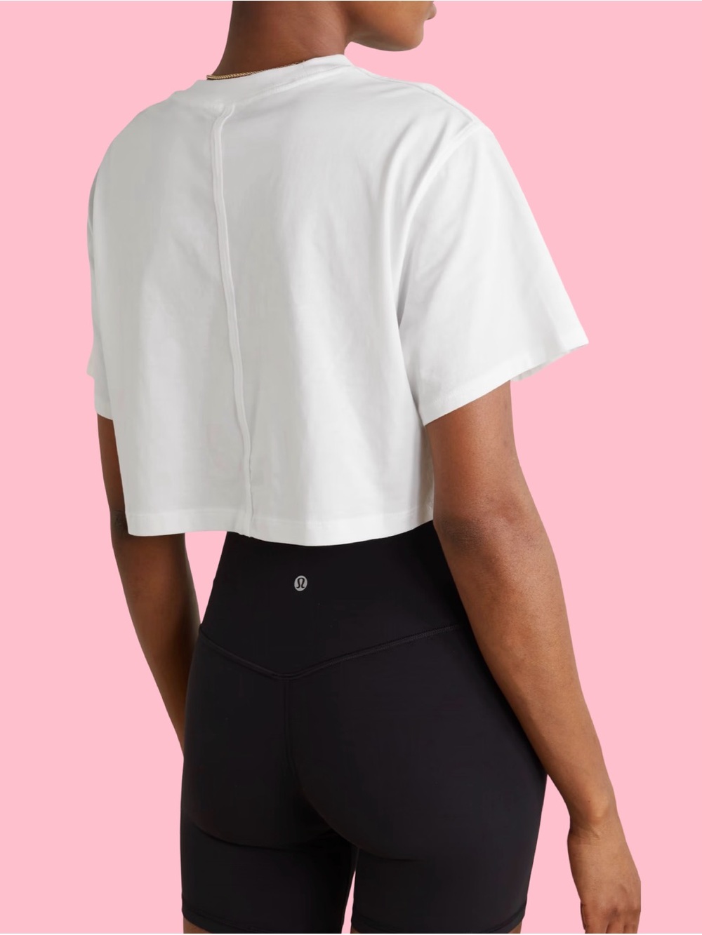 lululemon athletica White Crop Top - Picture 2 of 3
